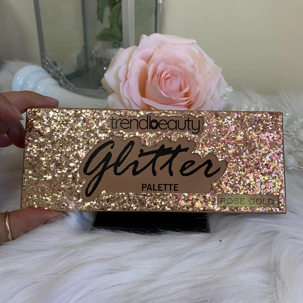 TRENDBEAUTY GLITTER ROSE GOLD 10 COLOR PALETTE